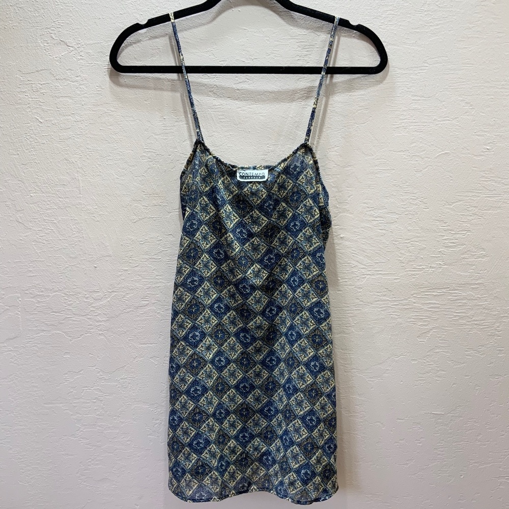 Vintage Contempo Spaghetti Strap Slip Dress 90's